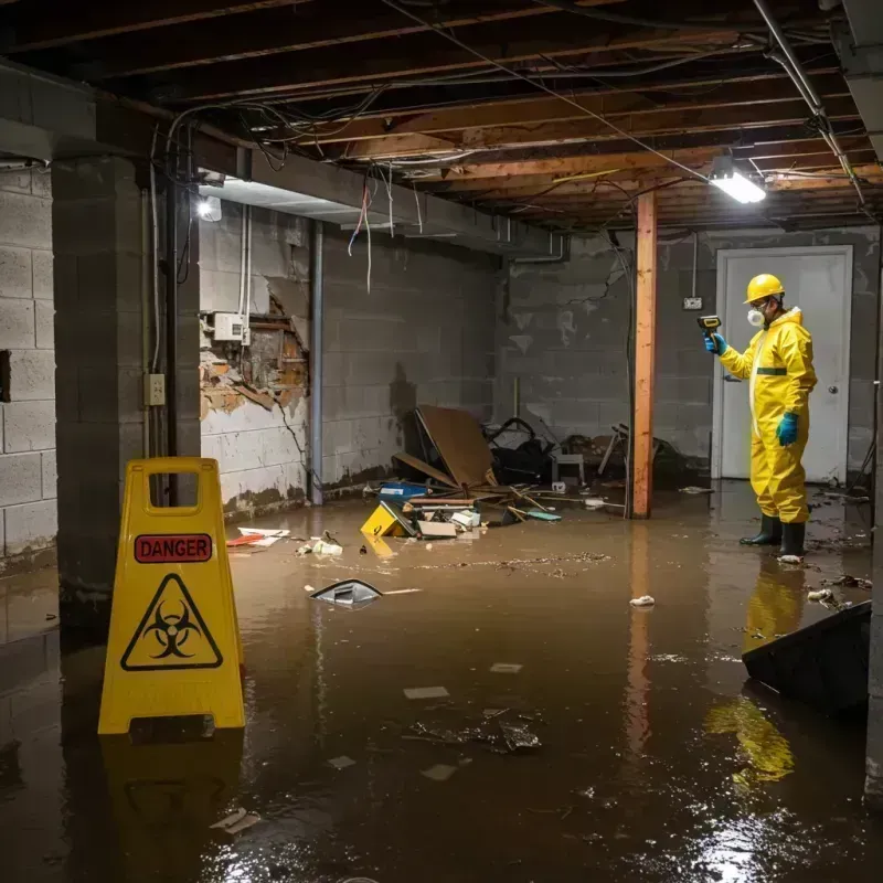 Flooded Basement Electrical Hazard in Scott County, KY Property